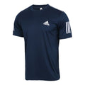 adidas Tennis Sports Round Neck Short Sleeve Navy Blue DU0858