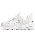 (WMNS) Skechers D'lites 1.0 Sneakers 'White Grey' 896180-WHT