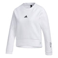 (WMNS) adidas Style Soft Swt Logo Printing Short Pullover Sports White Hoodie GM1458