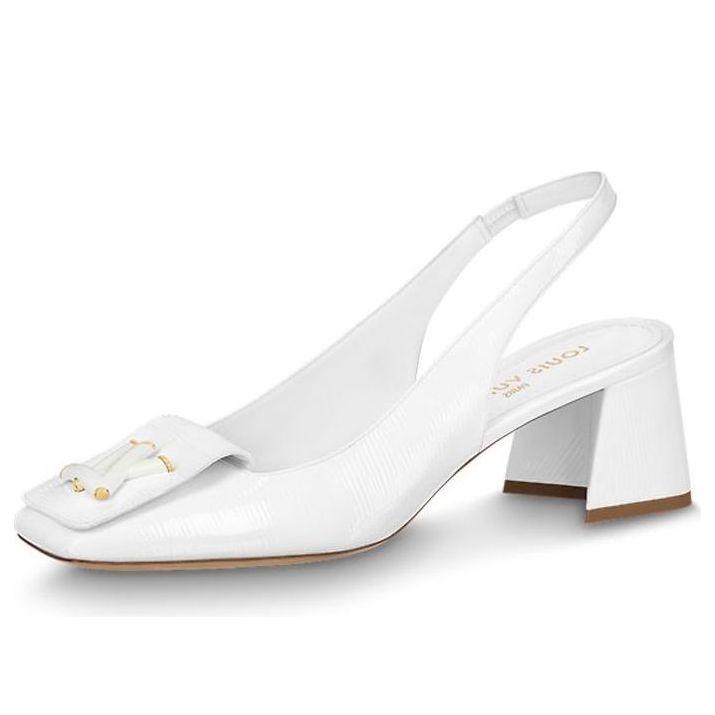 (WMNS) LOUIS VUITTON Shake Slingback Pumps 'White' 1ABH59