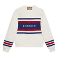 Gucci Cotton Jersey Sweatshirt With Embroidery 'Off White' 746988-XJFK1-9088