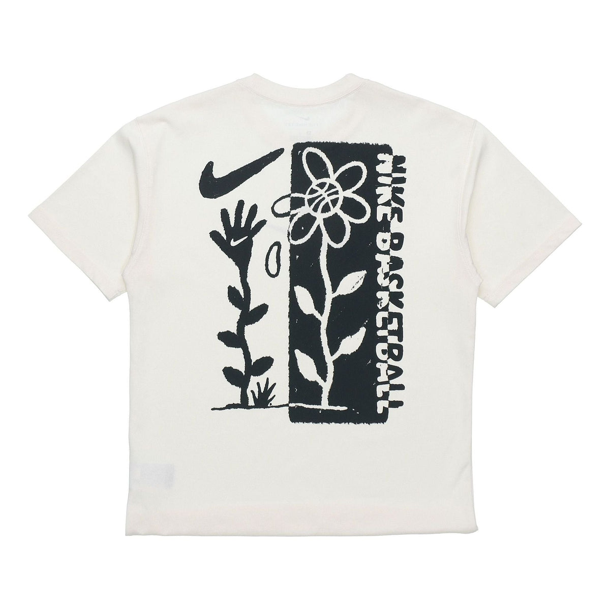 Nike Basketball Graffiti Print Short Sleeve For Men Beige Creamy DC1284-910