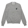 (WMNS) COMME des GARCONS PLAY Cardigan Black Heart 'Grey' AZ-N023-051-2