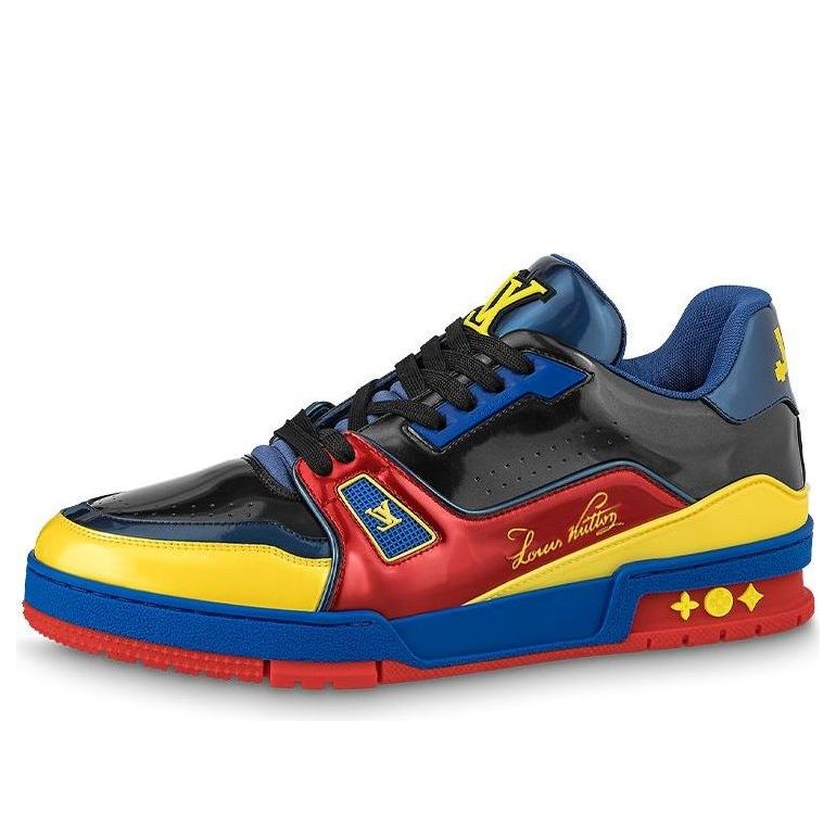 LOUIS VUITTON Trainers 'Black Yellow Blue' 1A9JU2