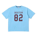 New Balance 900 Boston 82 Logo Print T-Shirt Asia Sizing 'Blue Haze' AMT35148-BLZ