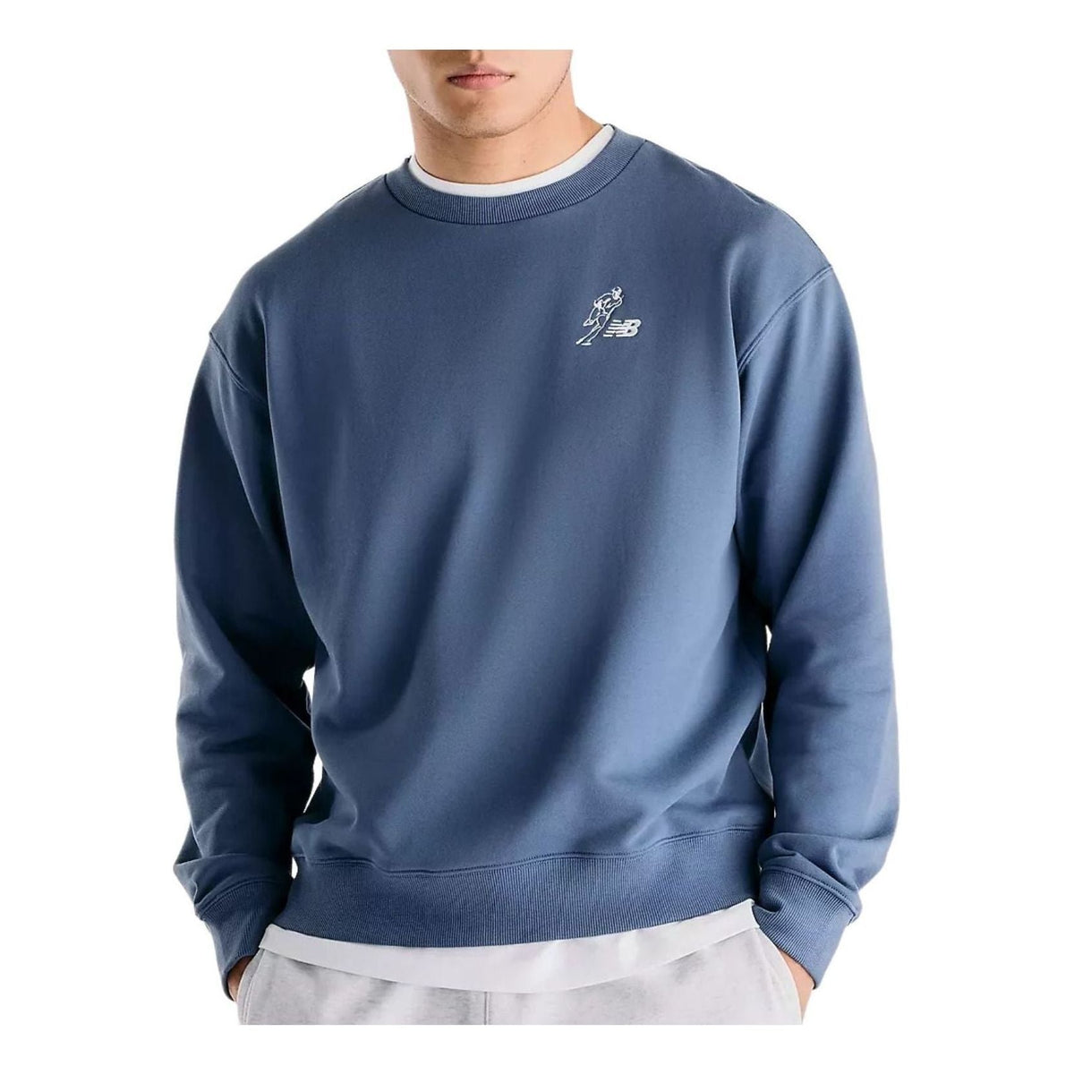 New Balance x Shohei Logo French Terry Crewneck Asia Sizing 'Vintage Indigo' MT6208GKVTI