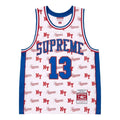 Supreme x Mitchell & Ness SS26 Monogram Basketball Jersey 'White' SUP-SS26-220-WHT