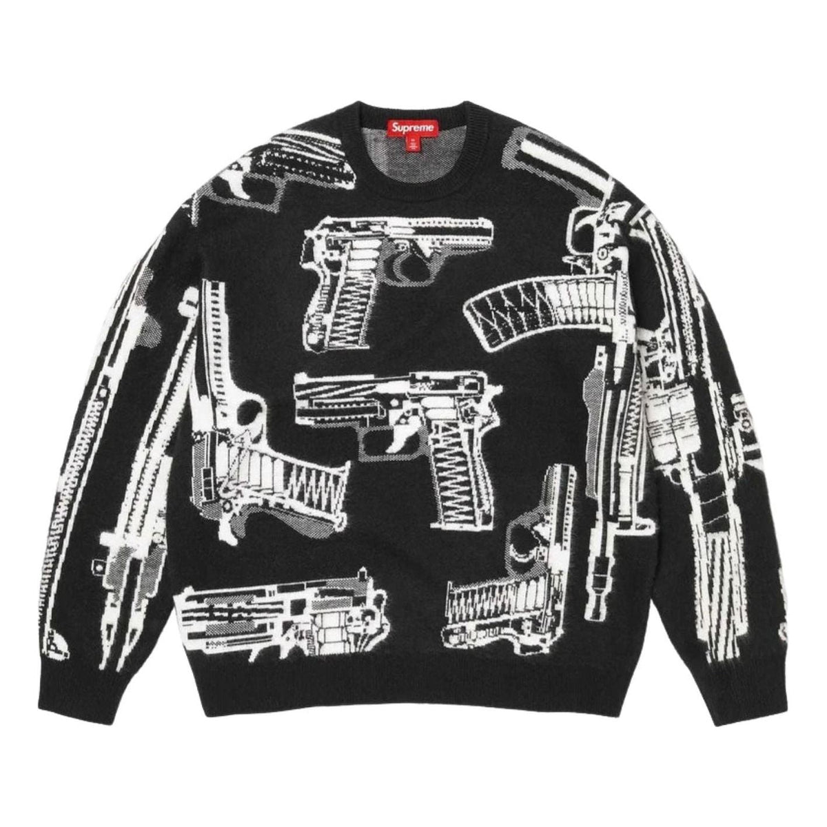 Supreme SS26 Guns Sweater 'Black' SUP-SS26-367-BLK