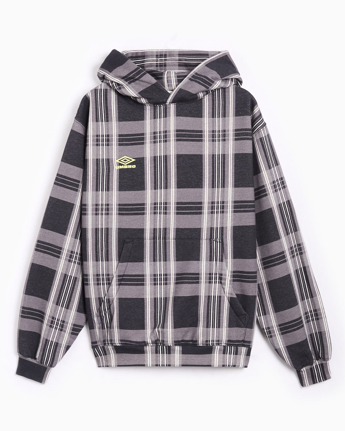 Sudadera con capucha de cuadros Relaxed Pleasures x Umbro "Spine" para hombre
